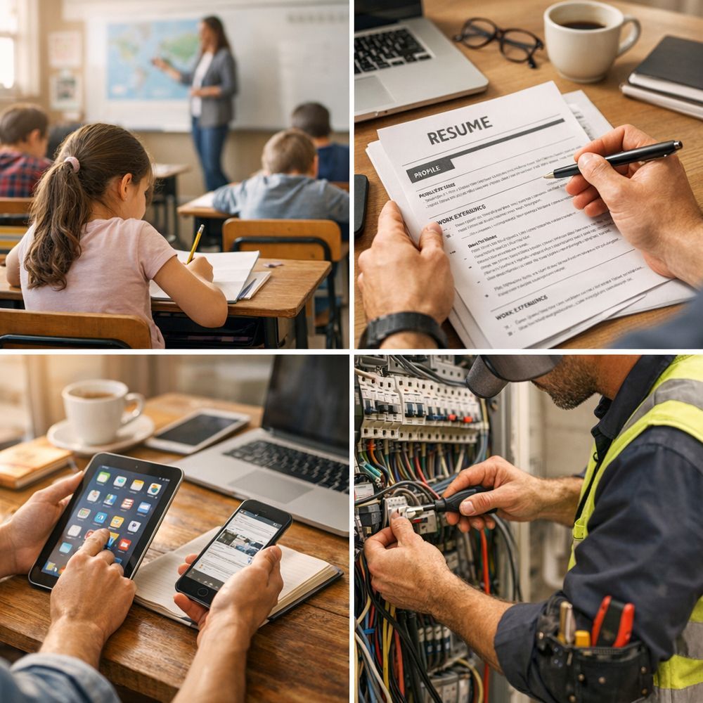 Exemples d’usage réel&nbsp;: école, CV, numérique, métier