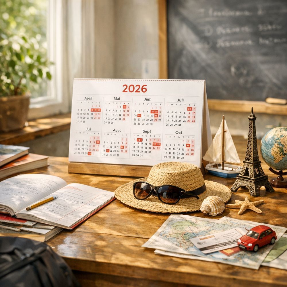 Jours fériés 2026 et ponts possibles pendant l’année scolaire