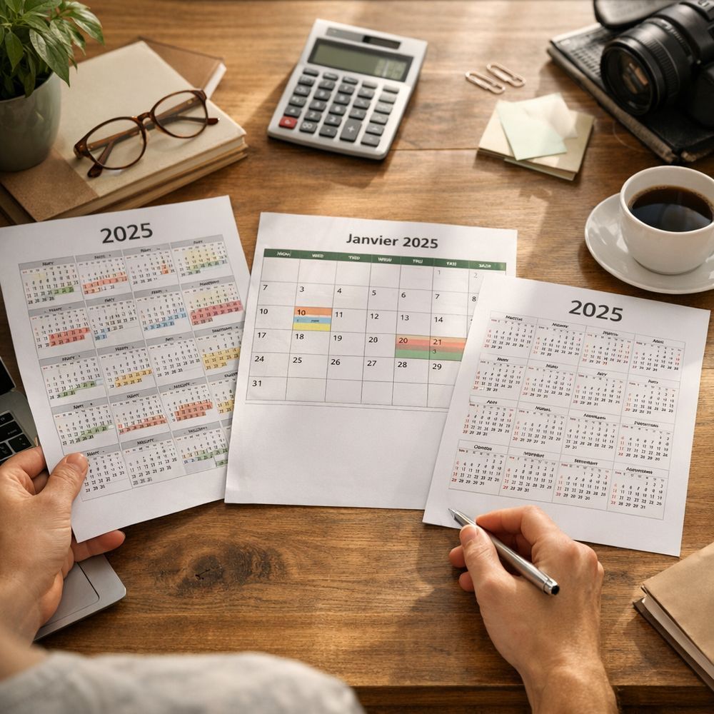 Calendrier 2025 à imprimer&nbsp;: PDF, Excel ou image, quel format choisir&nbsp;?