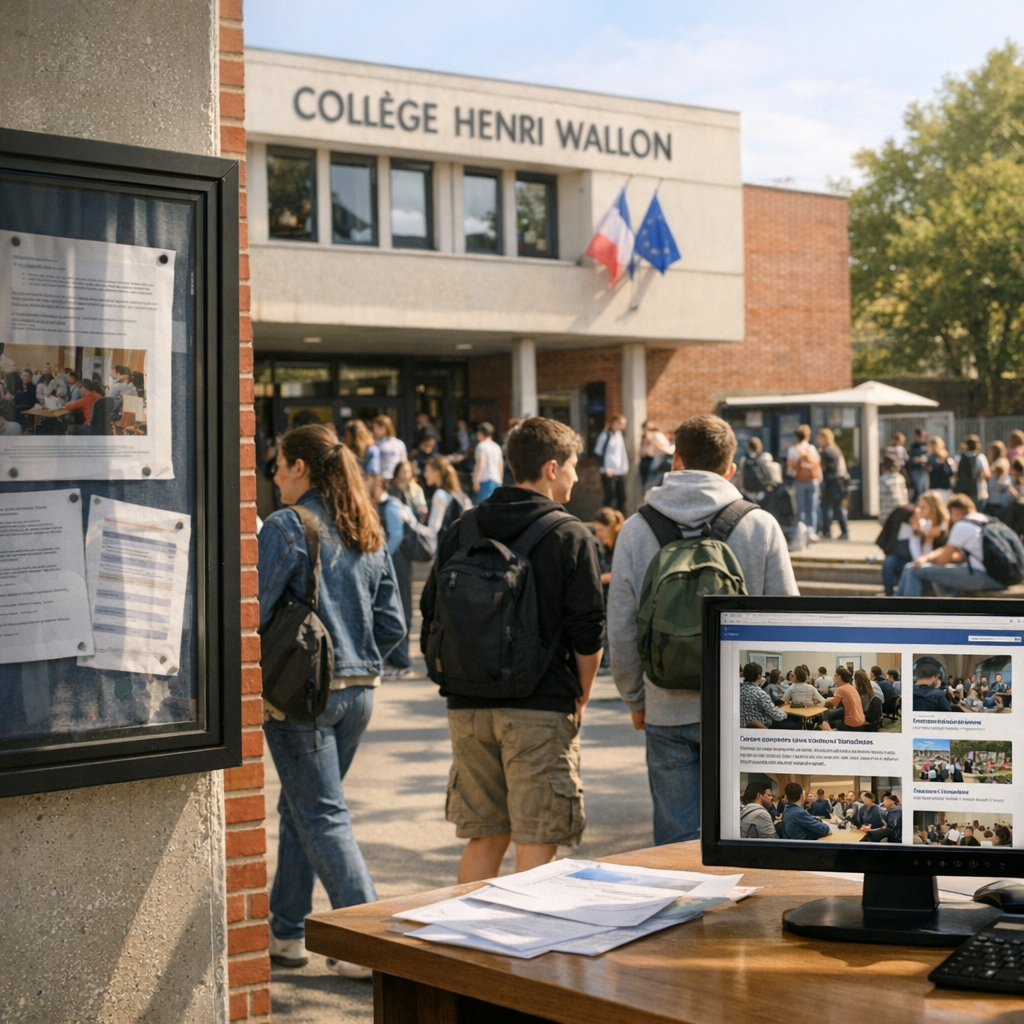 À la une et actualités du collège&nbsp;: ce que les sites officiels publient vraiment