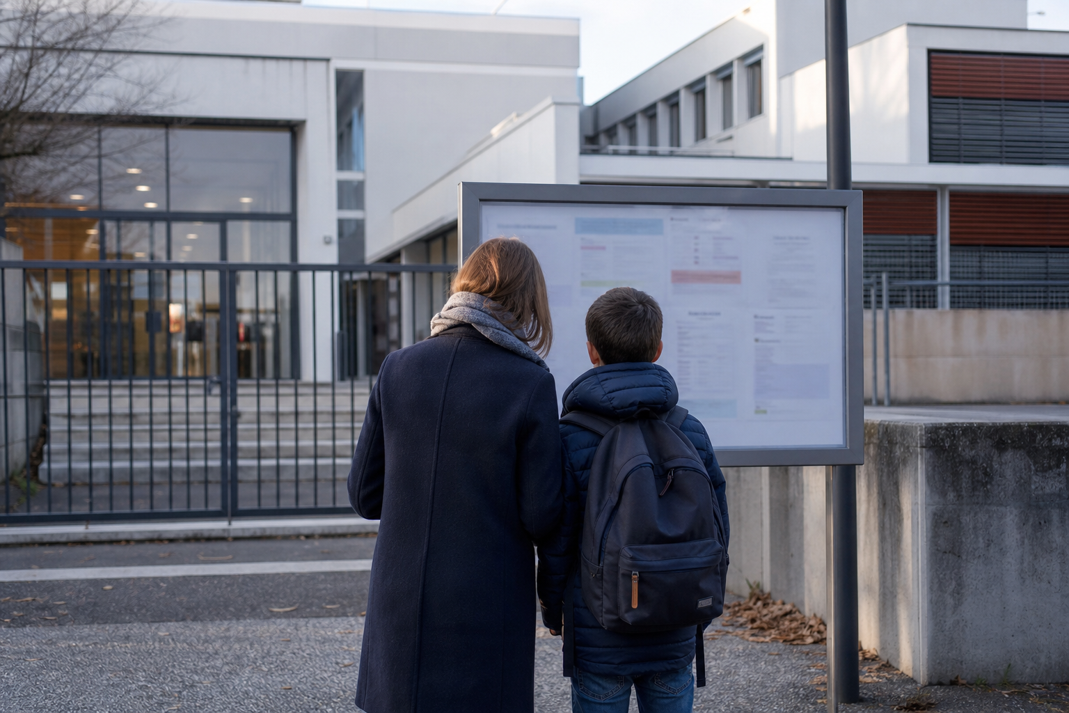 Le collège Jean de la Fontaine : la commune permet de l’identifier