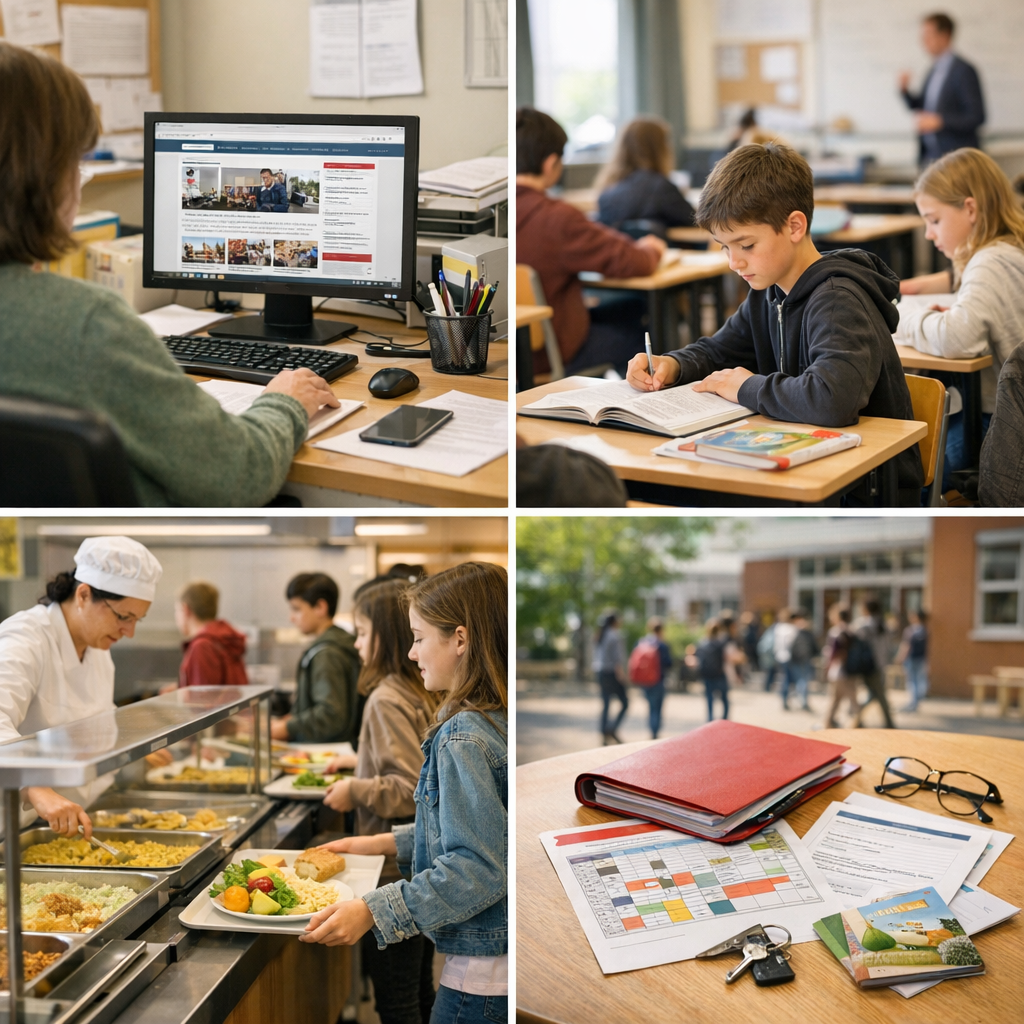 Accès directs : actualités, vie scolaire, cantine et documents utiles