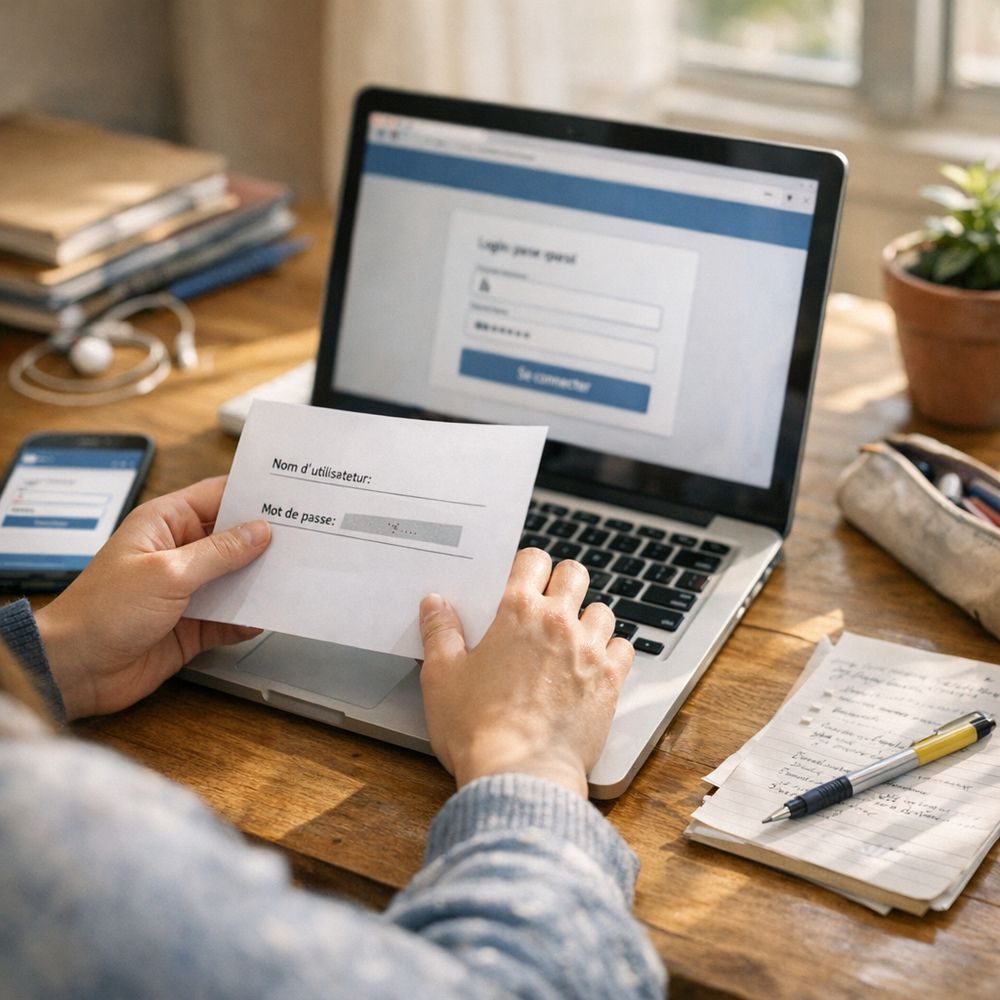 Obtenir vos identifiants et réussir la première connexion