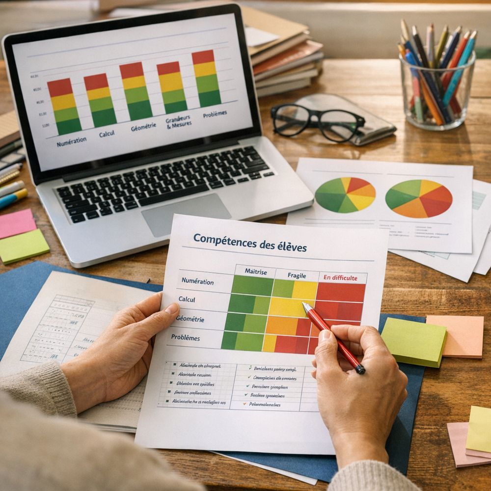 Analyser les réponses des élèves par domaines plutôt que par notes