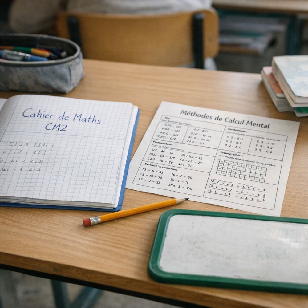 La fiche de calcul mental CM2 : 5 repères de la méthode DCol