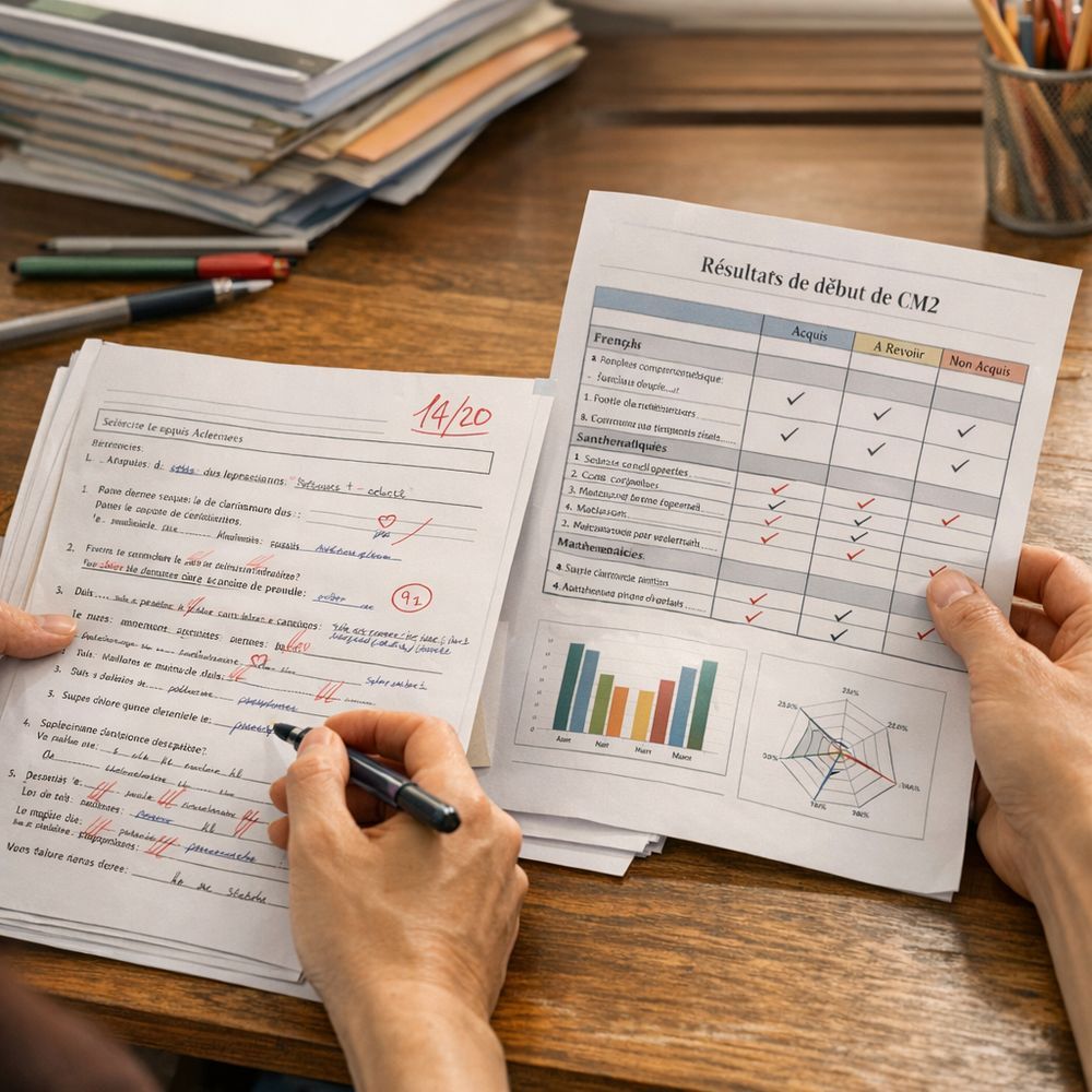 Exploiter les résultats&nbsp; : relier la fiche aux évaluations de début de CM2