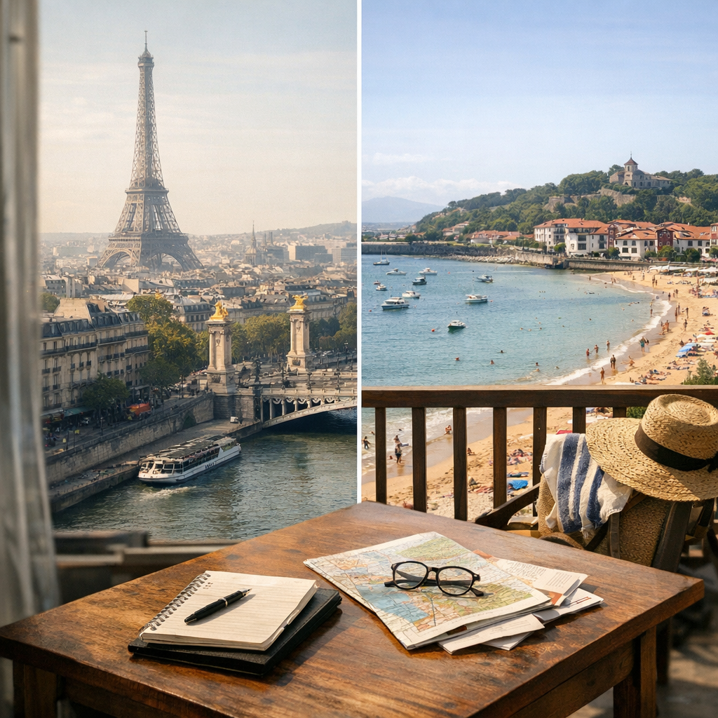 Paris ou Saint-Jean-de-Luz&nbsp;: le tableau comparatif pour éviter les erreurs