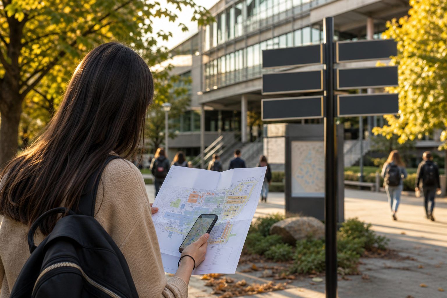 Plans, coordonnées et services présents sur le campus Pont-de-Bois