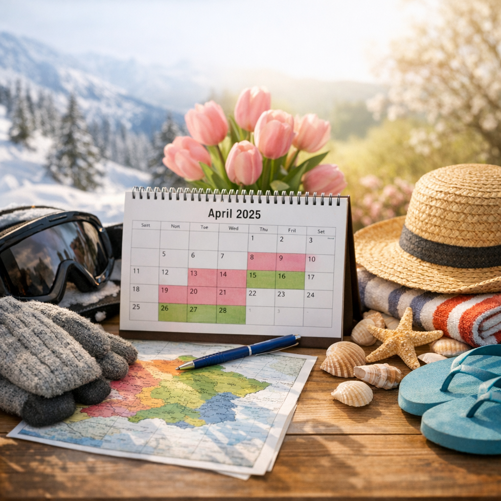 Vacances d’hiver, de printemps et d’été 2025 en zone C : comment les lire en 2026