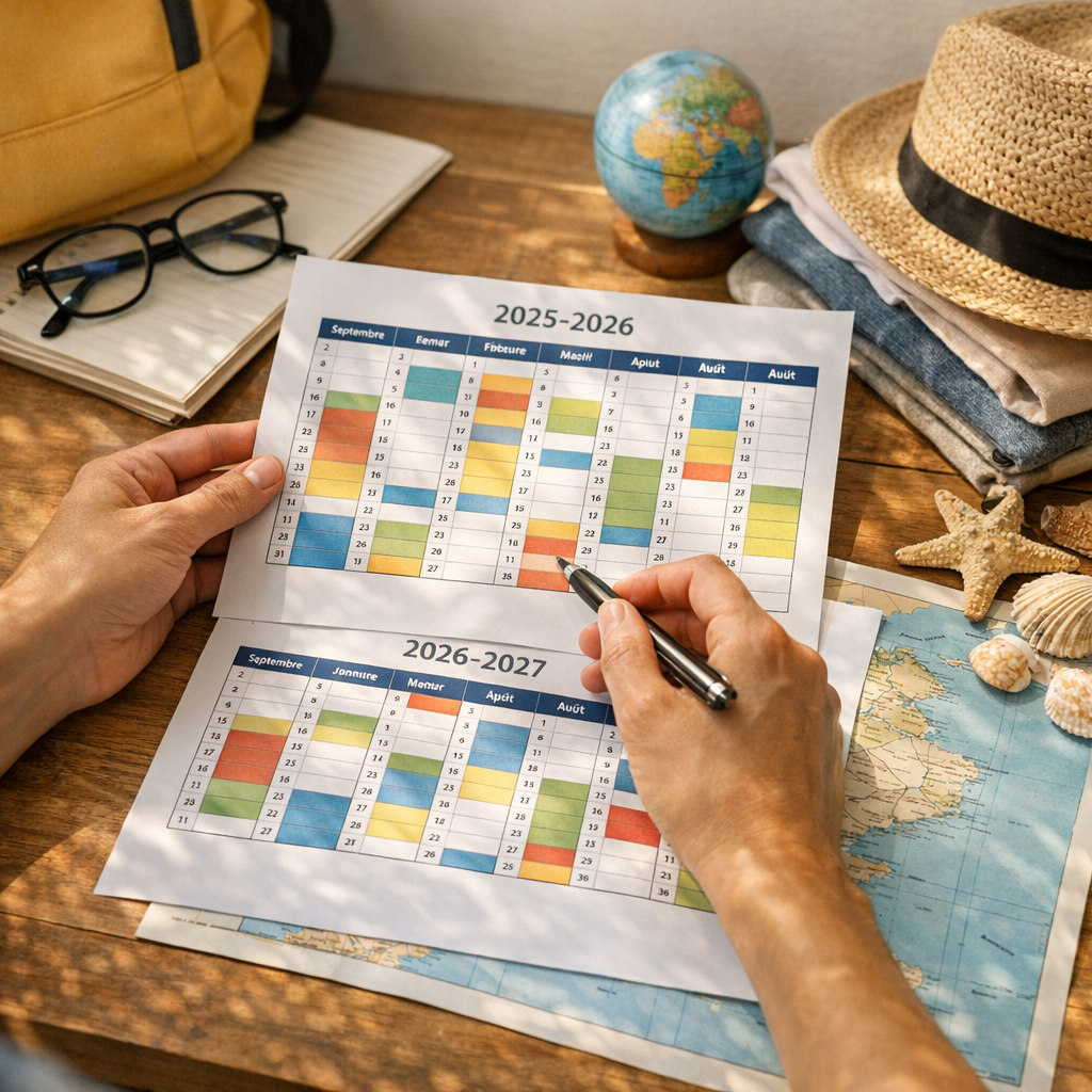 Calendrier scolaire 2025-2026 et 2026-2027 : comment lire les dates sans se tromper