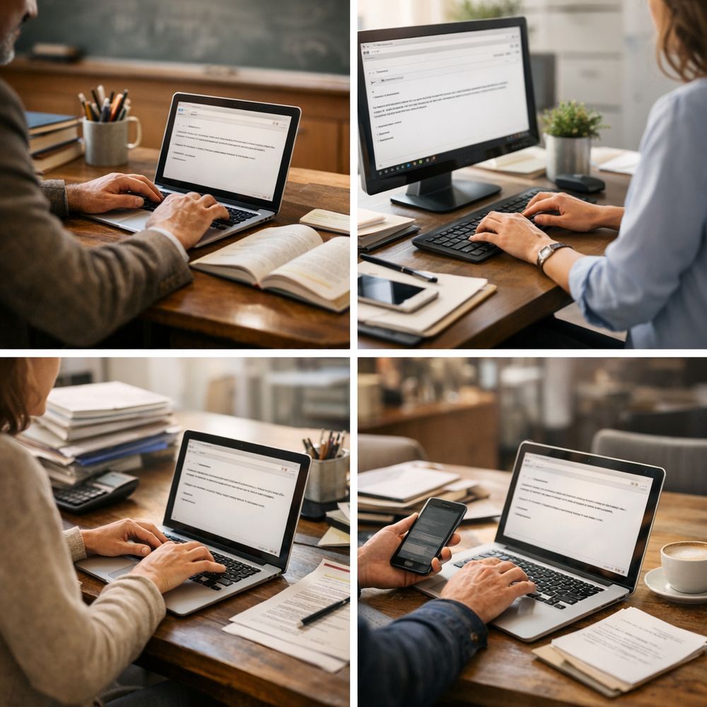 Selon le destinataire&nbsp; : professeur, RH, administration, client relancé